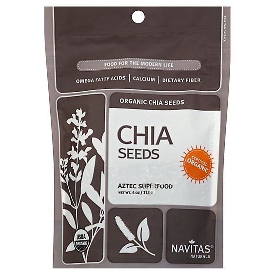 Navitas Naturals Chia Seeds - 4 Oz