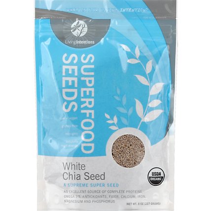 Living Intentions Superfood Seeds White Chia - 8 Oz - Image 2