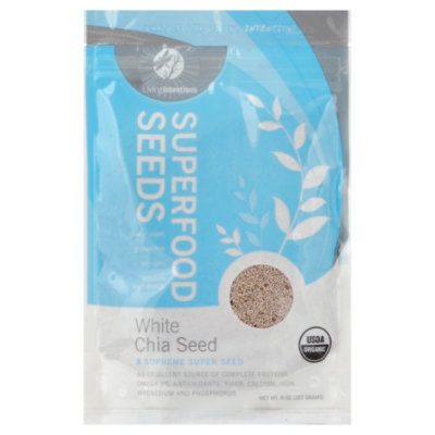Living Intentions Superfood Seeds White Chia - 8 Oz