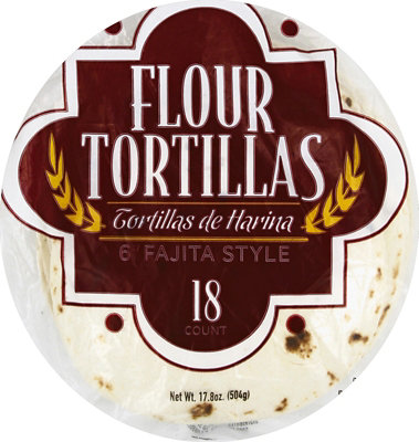 De Harina Tortilla 6 Inch 18 Count - 17.8 Oz - Image 1