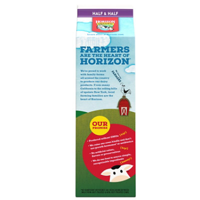 Horizon Organic Half & Half Carton - 1 Quart - Image 2