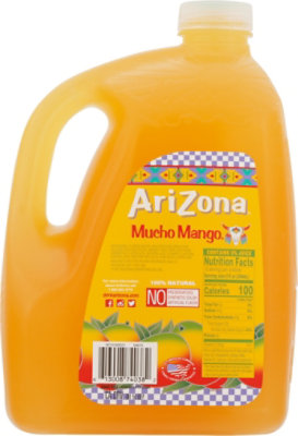 AriZona Mucho Mango Fruit Juice Cocktail Vitamin C Fortified - 128 Fl. Oz. - Image 6