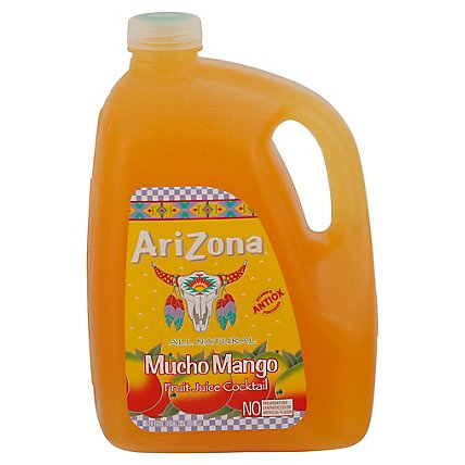 AriZona Mucho Mango Fruit Juice Cocktail Vitamin C Fortified - 128 Fl. Oz. - Image 2