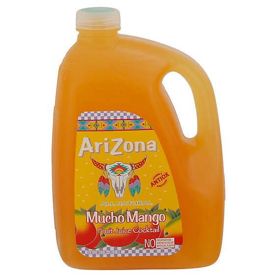 AriZona Mucho Mango Fruit Juice Cocktail Vitamin C Fortified - 128 Fl. Oz.