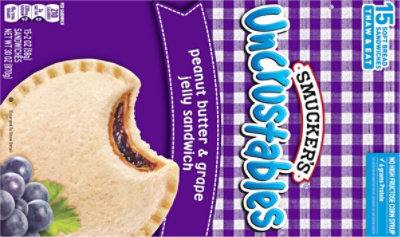 Smuckers Uncrustables Sandwich Peanut Butter & Grape Jelly - 15-2 Oz. - Image 6