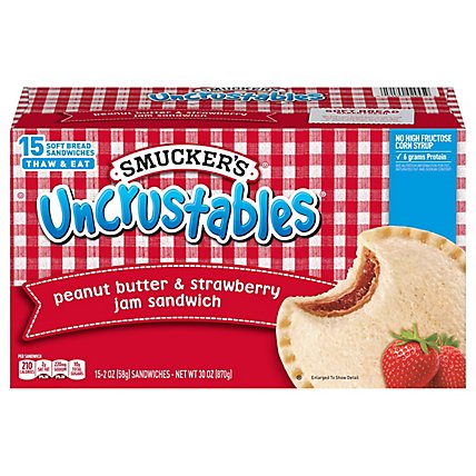 Smuckers Uncrustables Sandwiches Peanut Butter & Strawberry Jam - 15-2 Oz - Image 2