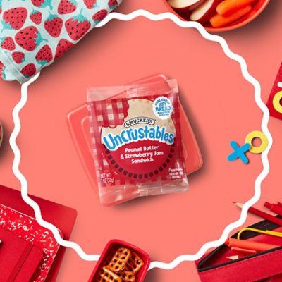 Smucker’s Uncrustables Peanut Butter & Strawberry Jam Sandwiches - 15 Count - Image 3