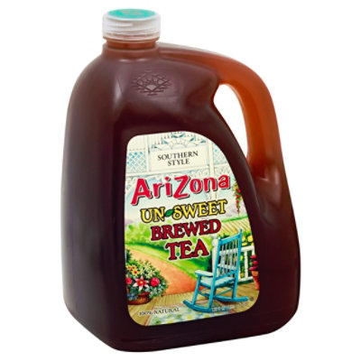 AriZona Brewed Tea Unsweet Southern Style - 128 Fl. Oz. - Image 1