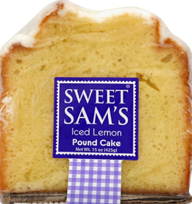 Sweet Sams Cake Pound Iced Lemon - Each - Image 2