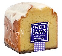 Sweet Sams Cake Pound Iced Lemon - Each