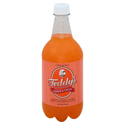 Teddys Soda Orange & Cream Old Fashioned Caffeine Free - 26 Fl. Oz.