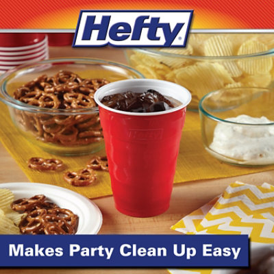 Hefty Party On Cups Plastic Disposable 18 Ounce - 30 Count - Image 4