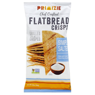 Primizie Crispbreads Grilled & Crisped Simply Salted - 6.5 Oz