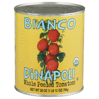 Bianco DiNapoli Organic Tomatoes Peeled Whole With Basil - 28 Oz - Image 3