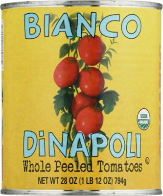 Bianco DiNapoli Organic Tomatoes Peeled Whole With Basil - 28 Oz - Image 2