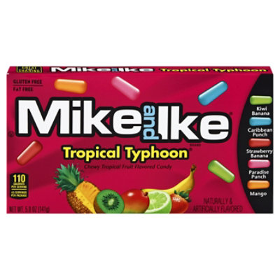 Mike And Ike Candies Chewy Fruit Tropical Typhoon - 5 Oz - Image 3