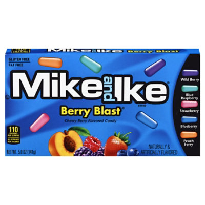 Mike and Ike Candies Chewy Berry Flavored Berry Blast - 5 Oz - Image 3