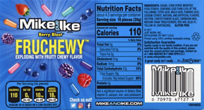 Mike and Ike Candies Chewy Berry Flavored Berry Blast - 5 Oz - Image 6