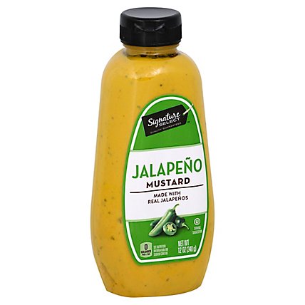 Signature SELECT Mustard Spicy Jalapeno - 12 Oz - Image 1