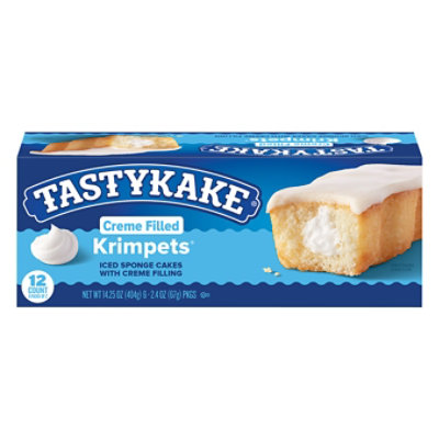 Tastykake Creme Filled Krimpets Snack Cakes with Butterscotch Icing - 12 Count - Image 3