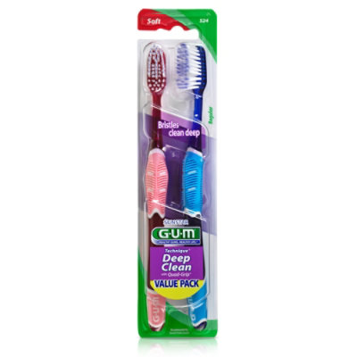 GUM Technique Deep Clean Soft Bristles Toothbrush - 2 Count - Image 3