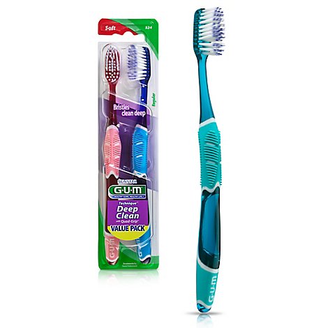 GUM Toothbrushes Tech Deep Clean Value Pack - Each
