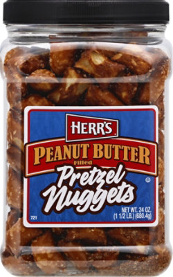 Herrs Pretzel Nuggets Peanut Butter Filled -24 Oz - Image 2