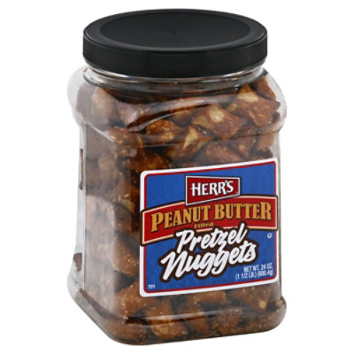 Herrs Pretzel Nuggets Peanut Butter Filled -24 Oz - Image 1