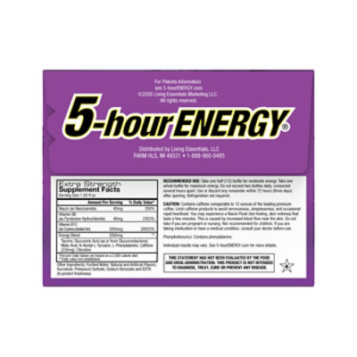 5-hour ENERGY Grape Extra Strength Shot - 6-1.93 Fl. Oz. - Image 5