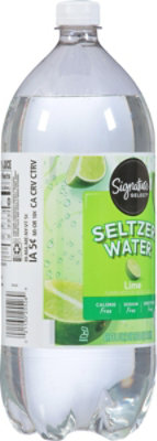 Signature SELECT Lime Seltzer Water - 2 Liter - Image 6