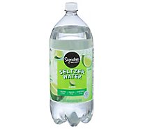 Signature SELECT Seltzer Water Lime - 2 Liter