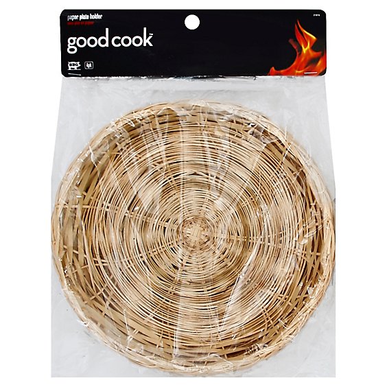 Good Cook Bamboo Paper Plate Holder Fs - Each