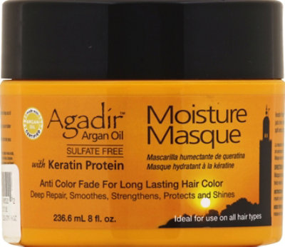 Agadir Masque Moisture with Keratin - 8 Fl. Oz. - Image 2