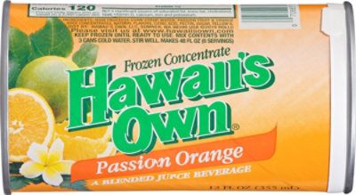 Hawaiis Own Juice Frozen Concentrate Passion Orange - 12 Fl. Oz. - Image 6