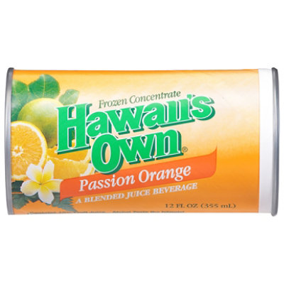 Hawaiis Own Juice Frozen Concentrate Passion Orange - 12 Fl. Oz.