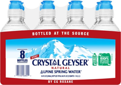 Crystal Geyser Spring Water Natural Alpine - 8-8 Fl. Oz. - Image 3