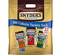 Snyders of Hanover Pretzels 100 Calorie Variety Pack - 22-0.9 Oz