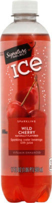 Signature SELECT Water Sparkling Ice Wild Cherry - 17 Fl. Oz. - Image 2
