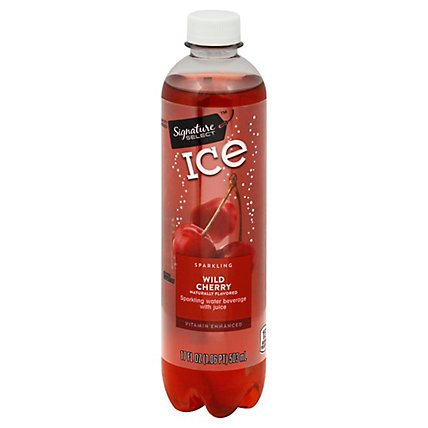 Signature SELECT Water Sparkling Ice Wild Cherry - 17 Fl. Oz. - Image 1