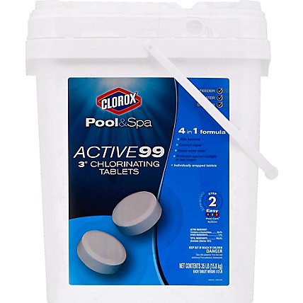 Clorox Pool&Spa Active99 Chlorinating Tablets - 35 Lb - Image 1