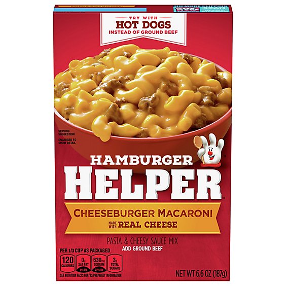 Betty Crocker Hamburger Helper Cheeseburger Macaroni - 6.6 Oz