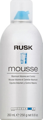 RUSK Designer Collection Mousse Maximum Volume and Control - 8.8 Fl. Oz. - Image 2