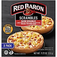 Red Baron Pizza Deep Dish Singles Breakfast Bacon Scramble 2 count - 11.72 Oz - Image 2