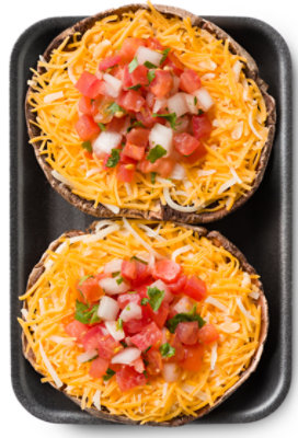 Fresh Cut Mushrooms Pico De Gallo & Cheddar 2 Count - 8 Oz