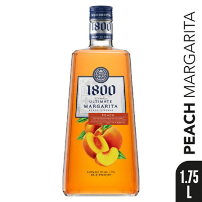 1800 The Ultimate Peach Margarita 9.95% ABV - 1.75 Liter - Image 1