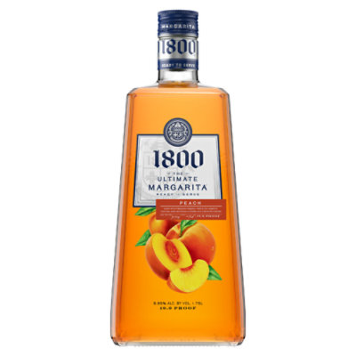 1800 The Ultimate Peach Margarita 9.95% ABV - 1.75 Liter - Image 1