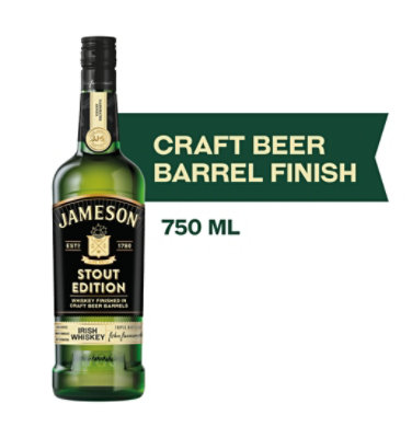 Jameson Whiskey Irish Caskmates Stout Triple Distilled Edition 80 Proof - 750 Ml - Image 1