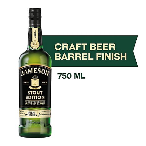 Jameson Whiskey Irish Caskmates Stout Triple Distilled Edition 80 Proof - 750 Ml