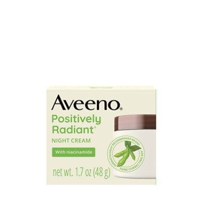 Aveeno Active Naturals Positively Radiant Night Cream Intensive with Vitamin B3 - 1.7 Oz