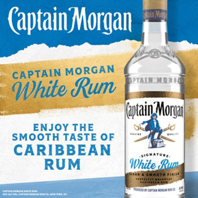 Captain Morgan White Rum Glass Bottle - 1.75 Liter - Image 1